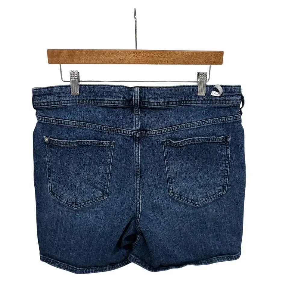 Anthropologie Pilcro and The Letterpress Slim Boyfriend Shorts Denim Women's 32 - Picture 2 of 7